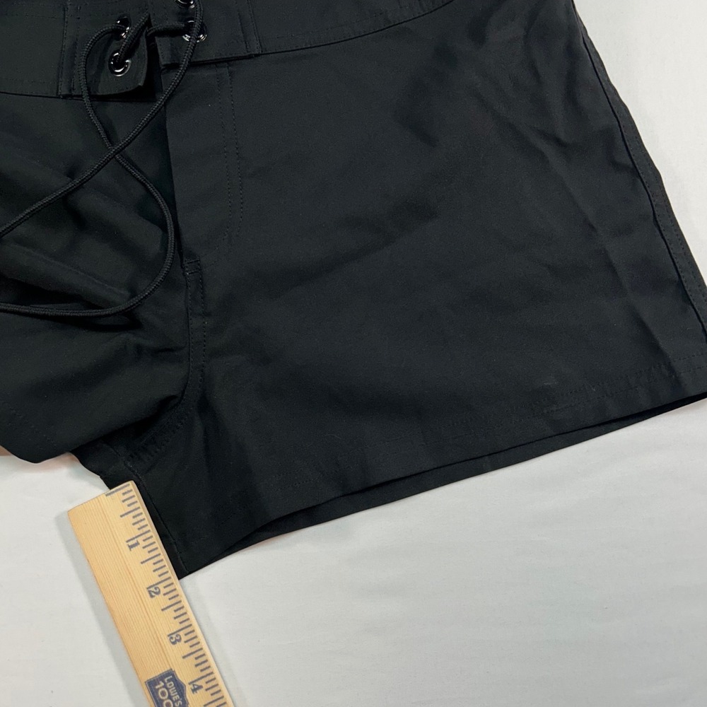 Jag Womens Black Lace Up Board Shorts Swim Trunks Cargo Pocket Size P Petite - Picture 5 of 8